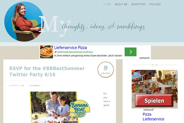 mythoughtsideasandramblings.com site used Prettyhappy