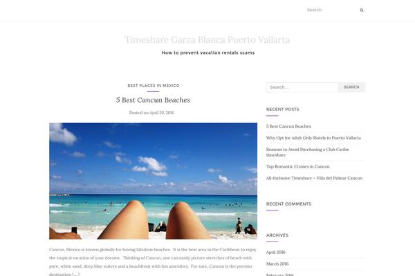 Travelify theme site design template sample