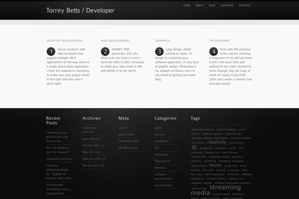 Site using CodeColorer plugin