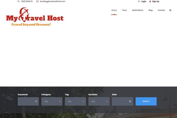 TravelTour theme site design template sample