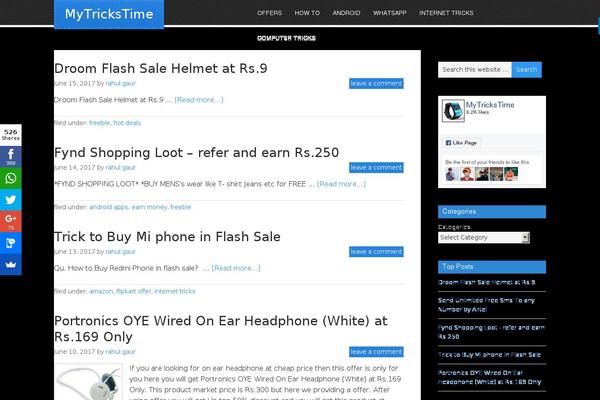 mytrickstime.com site used Eleven40