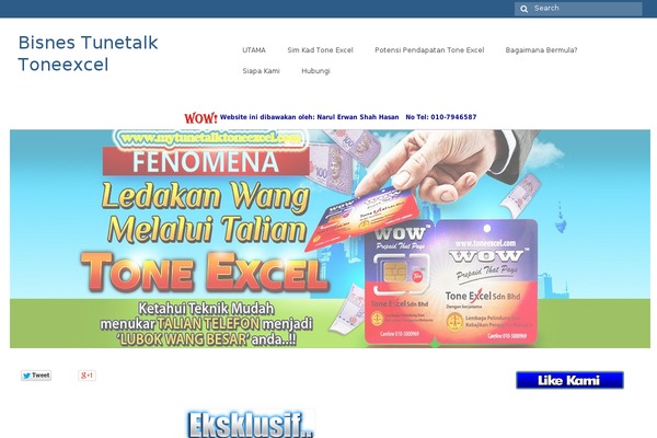 Site using Dreamgrow Scroll Triggered Box plugin
