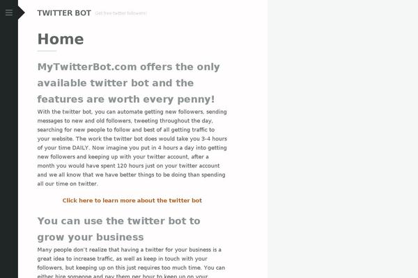 mytwitterbot.com site used Scrawl