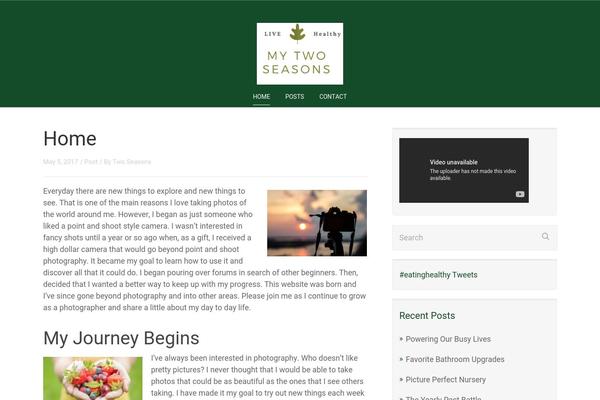 Rise theme site design template sample