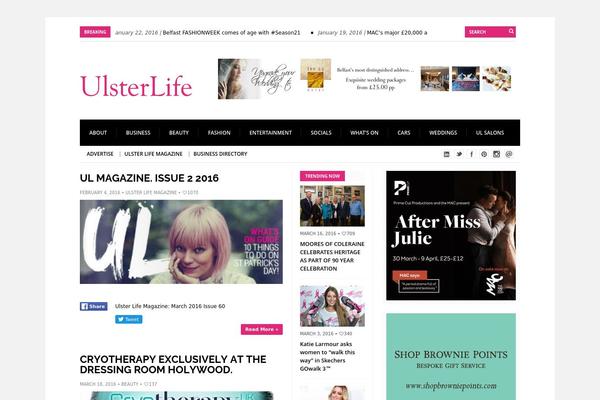Columns theme site design template sample