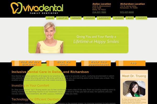 Viva theme site design template sample