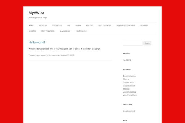 Site using Appointments plugin