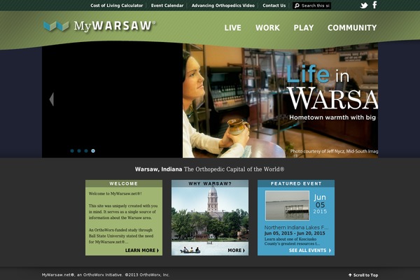 mywarsaw.net site used Sterling