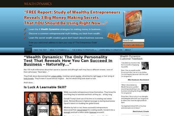 mywealthdynamics.com site used Wealth