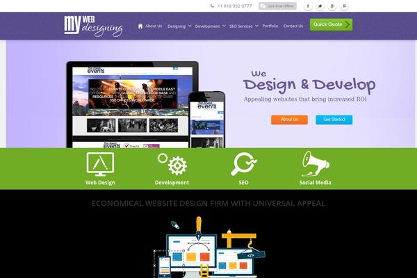 Site using Beauty Contact Popup Form plugin
