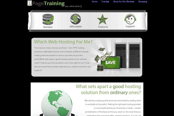 Vanguard theme site design template sample