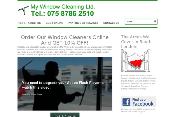 mywindowcleaning.co.uk site used Airwp
