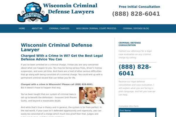 mywisconsindefenselawyer.com site used Defense-lawyer