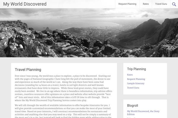 Radiate theme site design template sample