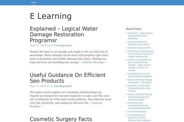 myworldelearning.net site used WPBoot