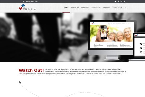 Enfold theme site design template sample