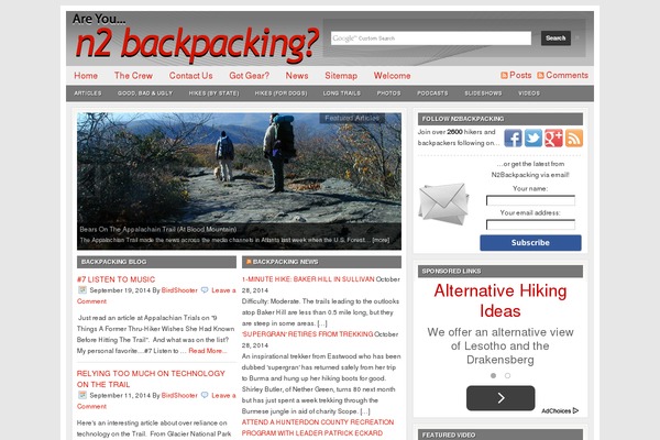 Lifestyle theme site design template sample