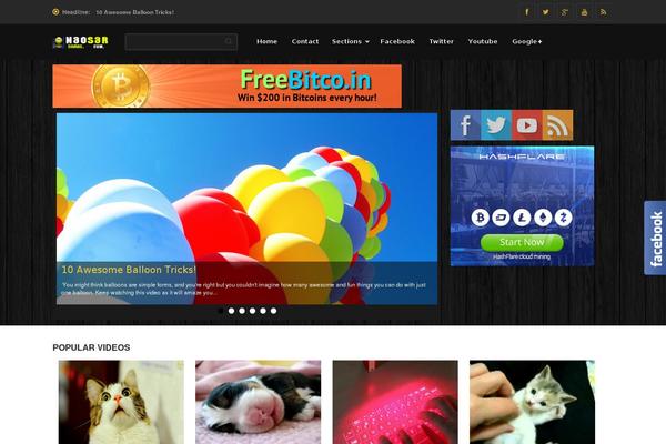 SaladMag theme site design template sample