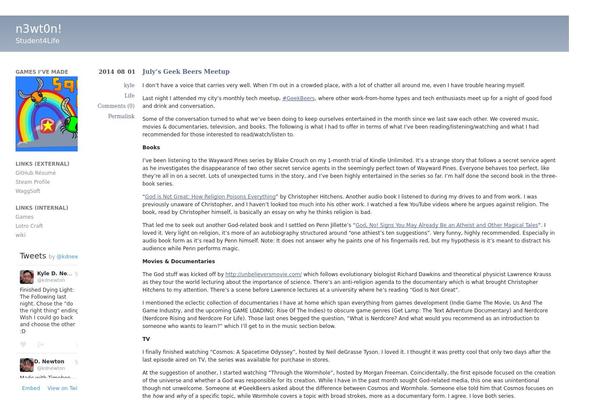 Barthelme theme site design template sample