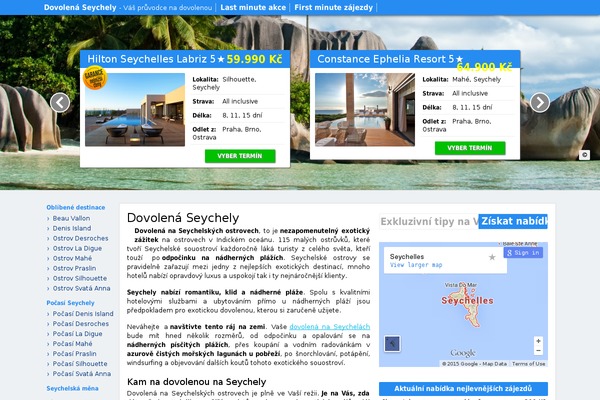 na-seychely.cz site used Travel