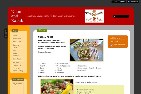 Ahimsa theme site design template sample