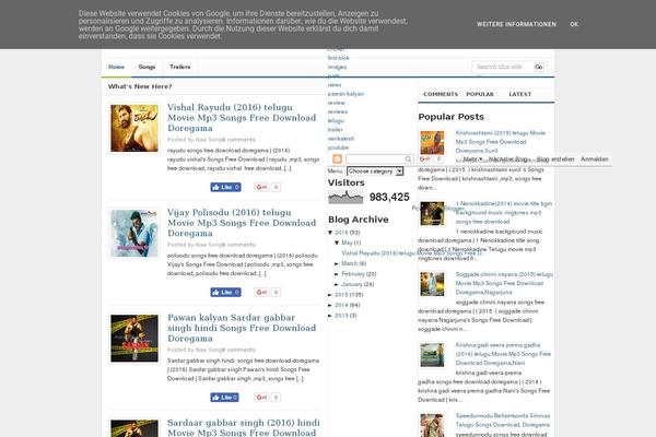 Daily theme site design template sample