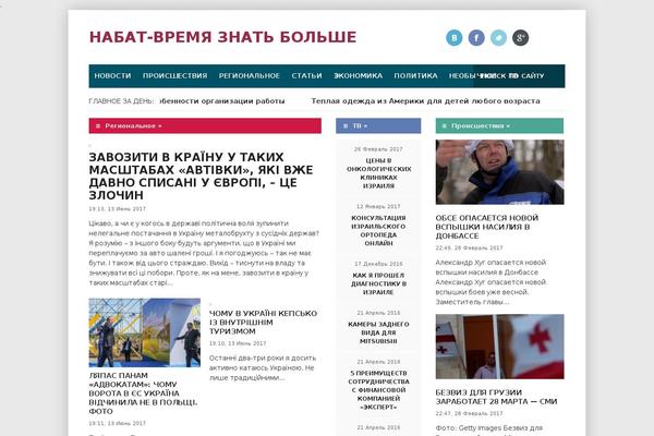 City News theme site design template sample