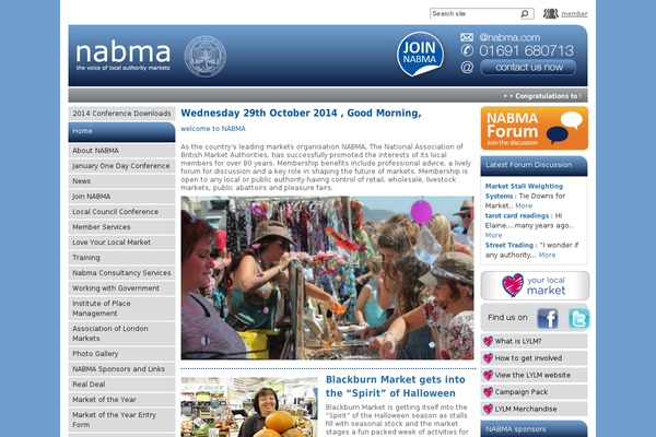 nabma.com site used Itheme