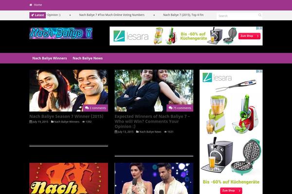 Discover theme site design template sample