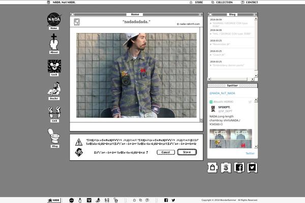 Nada theme site design template sample