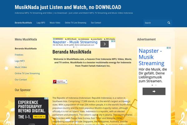 Academica theme site design template sample