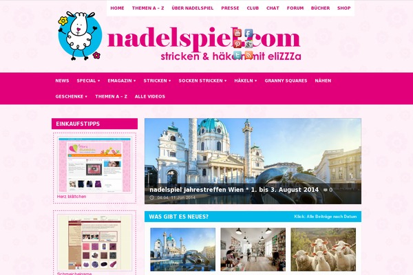 Site using Corner Ad plugin