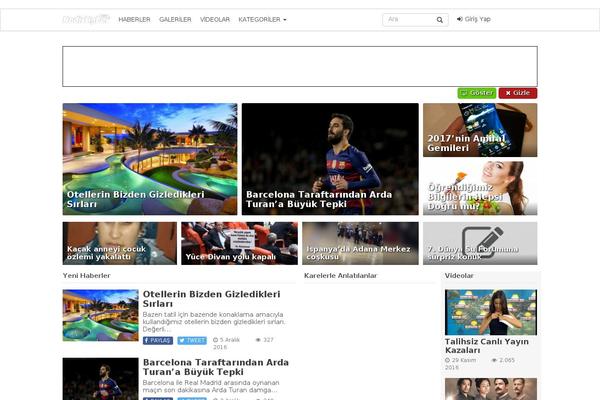 iMagazine theme site design template sample