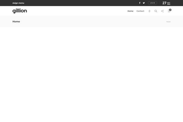 Gillion theme site design template sample