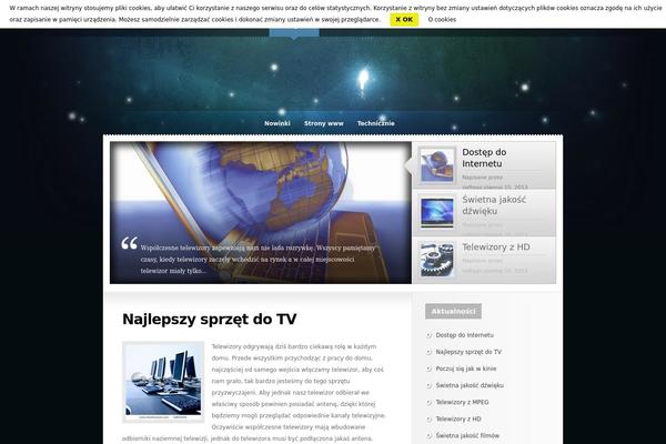 Glow theme site design template sample