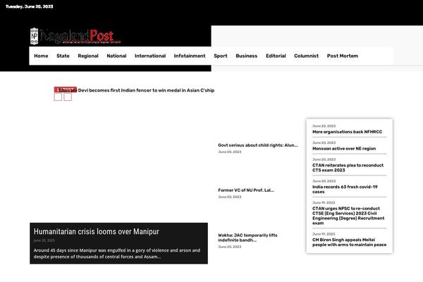 Newspaper theme site design template sample