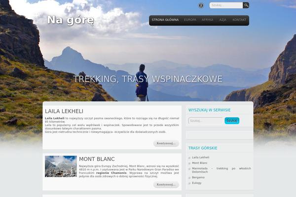 Travel Lite theme site design template sample