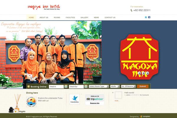 HotelBooking theme site design template sample