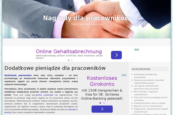 nagrody.pl site used Travel Guide