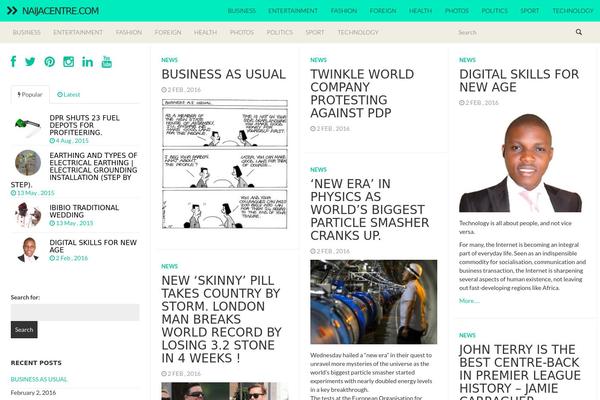 Mikmag theme site design template sample