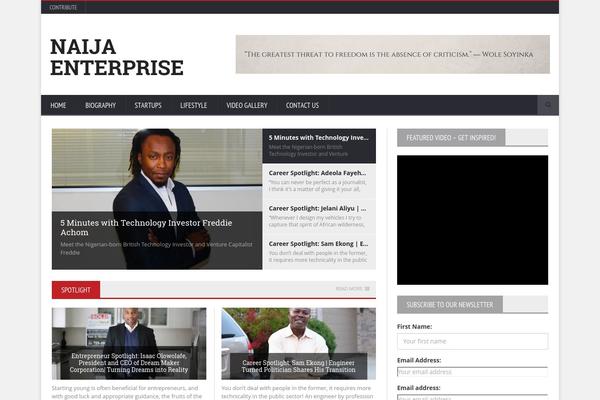 NovoMag theme site design template sample
