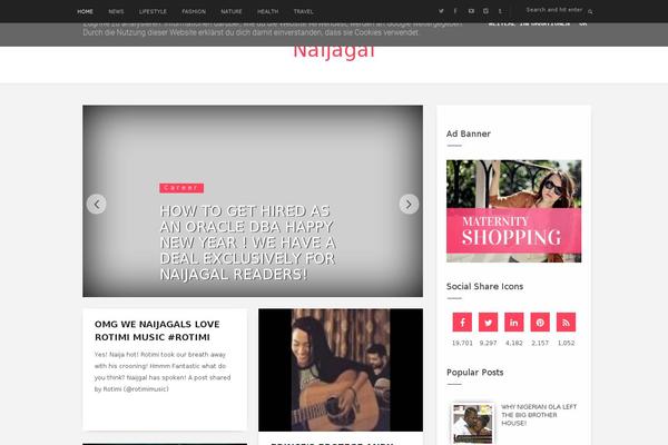 The Newswire theme site design template sample