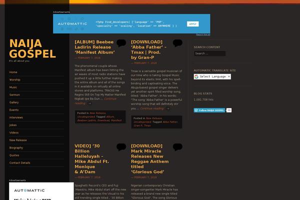 Site using Themify-audio-dock plugin