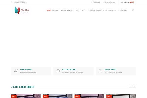 Boxshop-child theme site design template sample