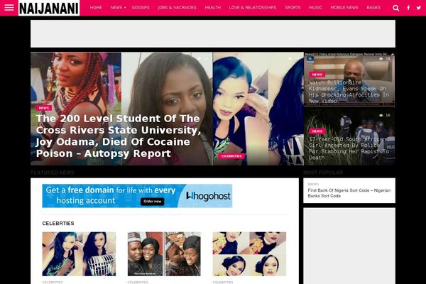 Flex Mag theme site design template sample