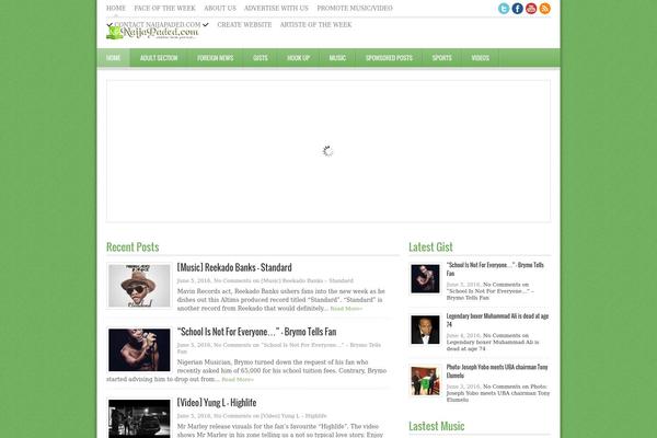 Exciter theme site design template sample