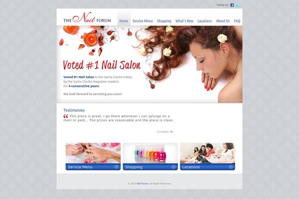 Nailsbar theme site design template sample