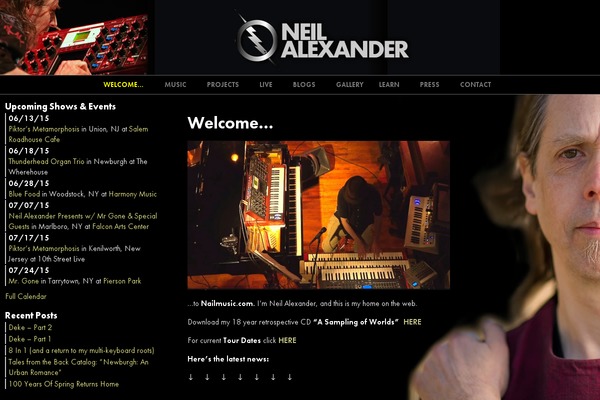 Site using GigPress plugin