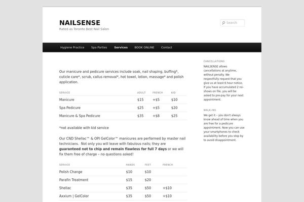 Twenty Eleven theme site design template sample