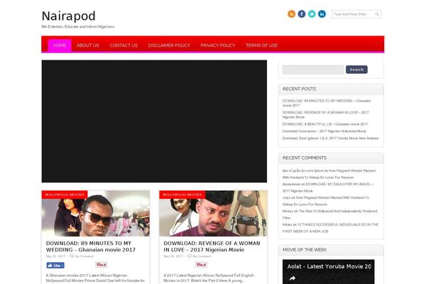 Pressimo theme site design template sample